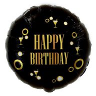   Happy Birthday Gold Happy Birthday B&C party foil balloon 36 cm