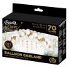 White White-Gold air-balloon, balloon garland 70 pieces set