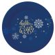 Christmas Snowflakes paper plate 6 pcs 18 cm