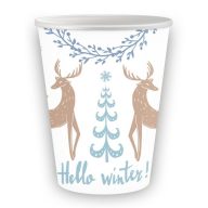 Christmas Hello Winter i paper cup 6 pcs 250 ml