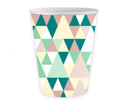 Green Joy Paper Cup (6 pieces) 250 ml