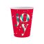 Christmas Red Joy i paper cup 6 pcs 250 ml