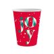 Red Joy, Christmas Paper Cup (6 pieces) 250 ml