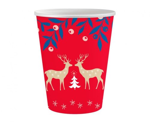 Let It Snow, Christmas Paper Cup (6 pieces) 250 ml