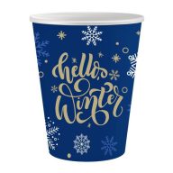 Christmas Hello Winter i paper cup 6 pcs 250 ml