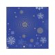 Navy Blue Snowflakes Napkin (20 pieces) 33x33 cm