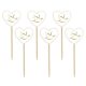 Love Dove Heart Decorative Stick Set of 6