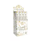 Wedding Gold White Hearts, Heart Confetti Shooter 40 cm