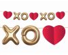 Love XOXO paper garland 200 cm