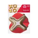 Love XOXO Red XOXO paper garland 200 cm