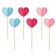 Love Love Is In The Air 3D Heart decorative stick 6 pcs.