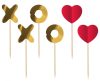 Love XOXO decorative stick 6 pcs.