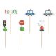 Police Beep decorative stick 6 pcs.