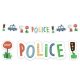 Police Beep paper sign 3 m