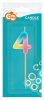 Colour 4-inch Pastel Ombre number candle, cake candle