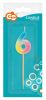 Number Pastel Ombre Colorful number 6 candle, birthday cake candle