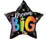 Dream Big Rainbow, Star foil balloon 46 cm