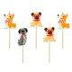 Animals Corgi Dog cake candle, candle set 5 pieces