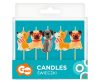 Animals Corgi Dog cake candle, candle set 5 pieces