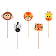 Animals Fun birthday candle set 5 pcs