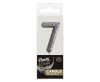 Number Glitter Black, black numeral candle, cake candle number 7