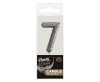 Glitter black, Black number candle, cake candle 7-es