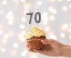 Number Glitter Black, black numeral candle, cake candle number 7