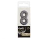 Number Glitter Black, Black number candle, cake candle 8