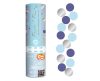 blue-silver, Blue-Silver confetti launcher 15 cm