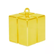 Colour Gold Gold gift box shaped balloon weight