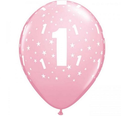 Pastel Pink, Pink 1 air-balloon, balloon 6 pcs 11 inch (28 cm)