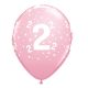Colour Happy Birthday 2 Pastel air-balloon, balloon 6 pieces 11 inch (28 cm)