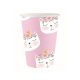 Cat Sleepy paper cup set of 6, 250 ml
