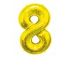 Number Gold, Gold number 8 foil balloon 85 cm