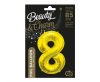 Number Gold, Gold number 8 foil balloon 85 cm
