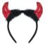 Halloween Red Devil horn headband with fur