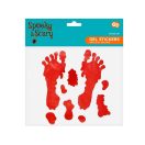Halloween Bloody Footprint Gel Window Sticker Set