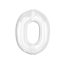 Number B&C White White Number 0 Foil Balloon 92 cm