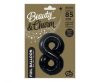 Number B&C Matt Black Black Number 8 Foil Balloon 85 cm