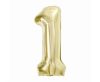 Number B&C Champagne Champagne-colored Number 1 Foil Balloon 85 cm