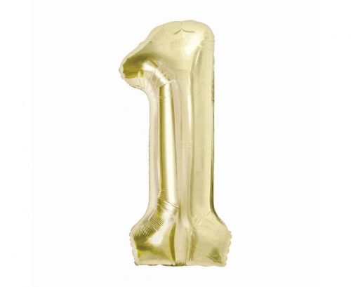 Number B&C Champagne Champagne-colored Number 1 Foil Balloon 85 cm
