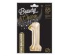Number B&C Champagne Champagne-colored Number 1 Foil Balloon 85 cm