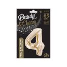 Number B&C Champagne Champagne Color Number 4 Foil Balloon 85 cm