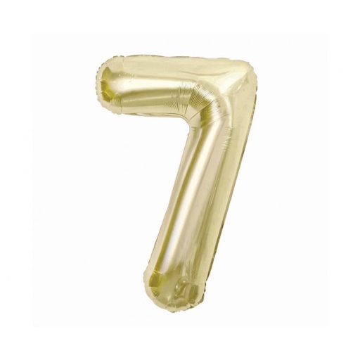 Number B&C Champagne Champagne-colored foil balloon number 7, 85 cm