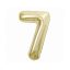 Number B&C Champagne Champagne-colored foil balloon number 7, 85 cm