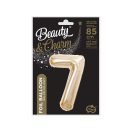 Number B&C Champagne Champagne-colored foil balloon number 7, 85 cm