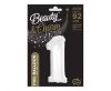 B&C White, White number 1 foil balloon 92 cm