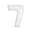 Number B&C White White Number 7 Foil Balloon 92 cm