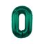 Number B&C Bottle Green Green number 0 foil balloon 85 cm