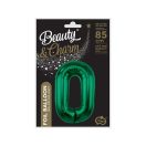 Number B&C Bottle Green Green number 0 foil balloon 85 cm